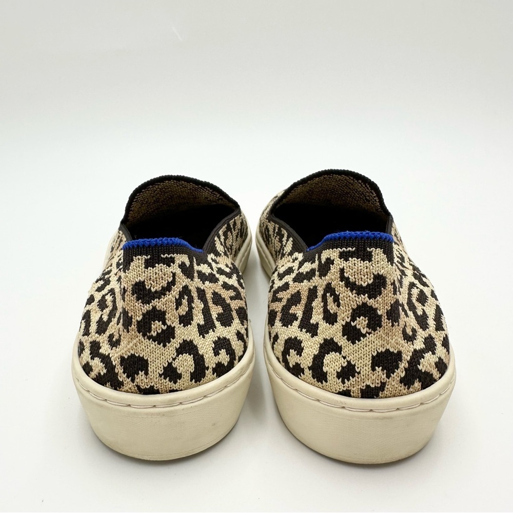 Rothy's The Original Slip On Sneaker Desert Cat Leopard Print Shoes - Picture 6 of 12